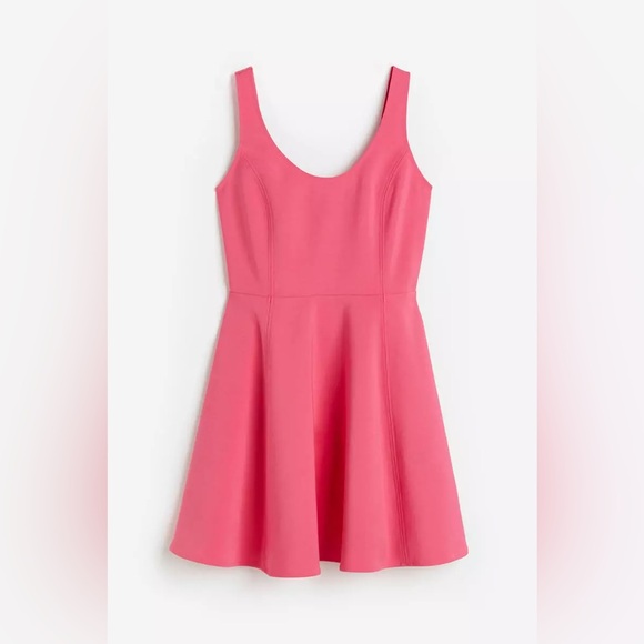 H&M Dresses & Skirts - H&M *NWT* Sleeveless Pink Fit-and-Flare Dress Size XS